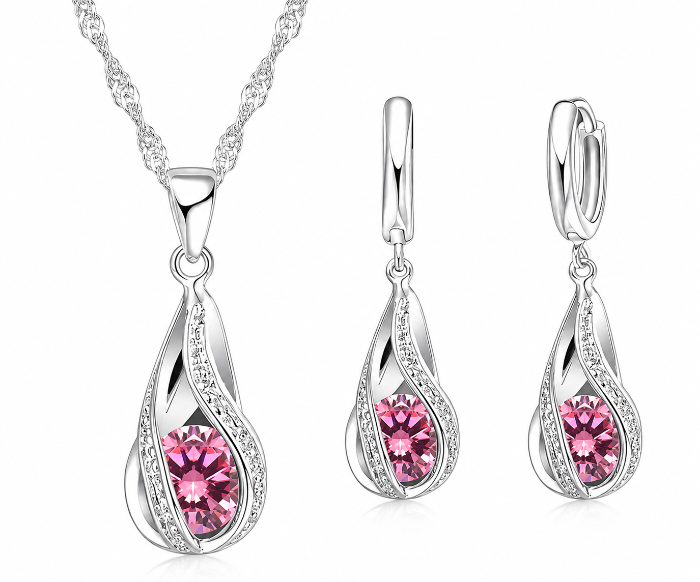 Élise Teardrop Crystal Set
