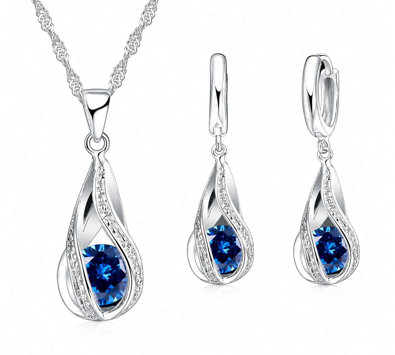 Élise Teardrop Crystal Set