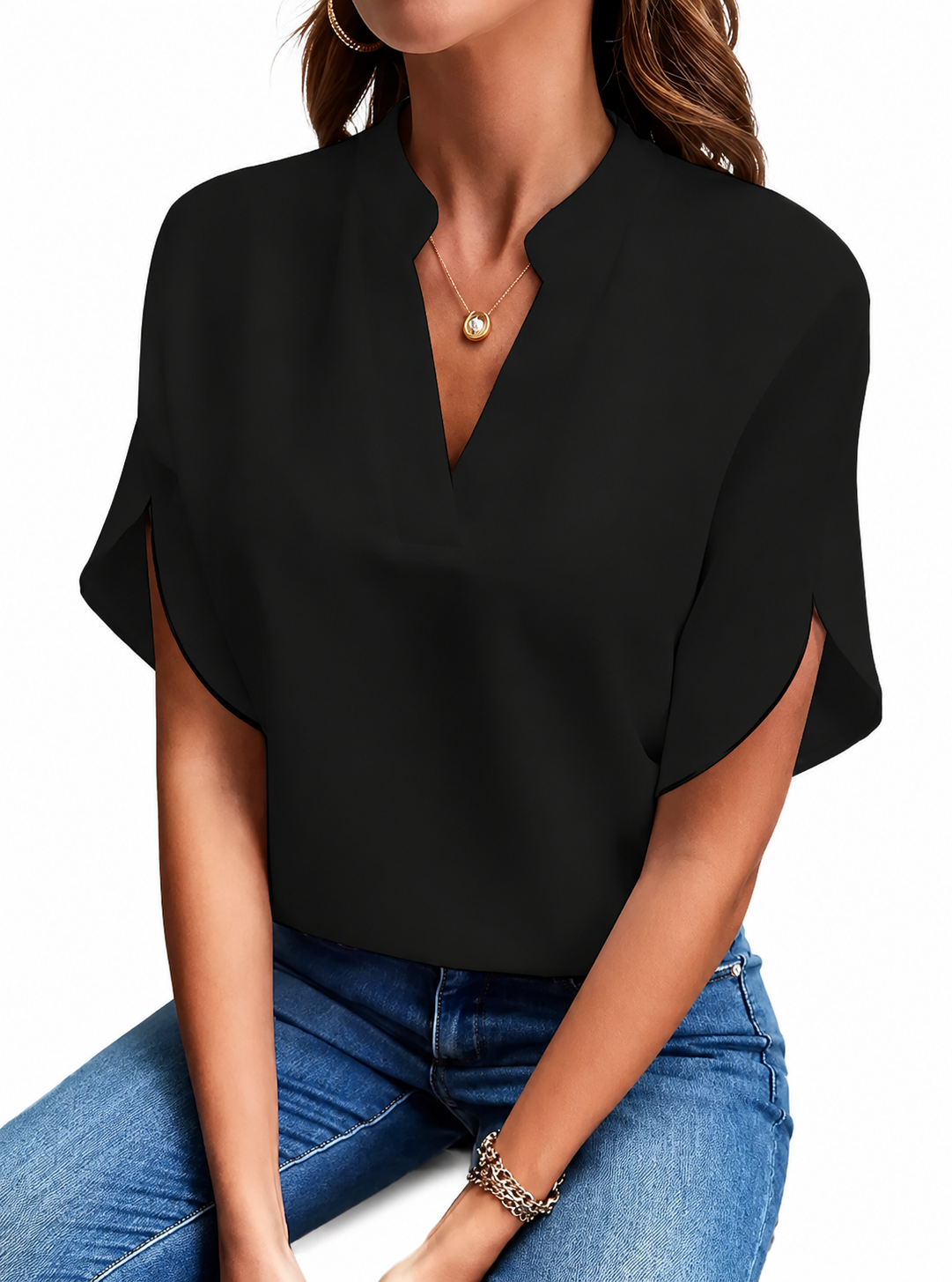 Noir Relaxed Top