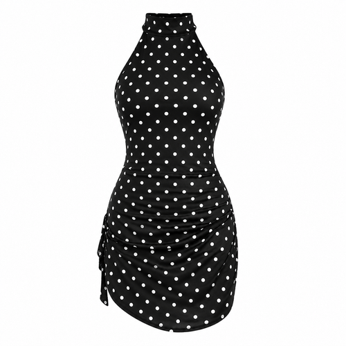 Elegant Polka Dot Dress