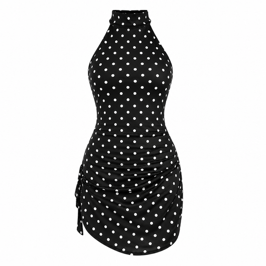 Elegant Polka Dot Dress