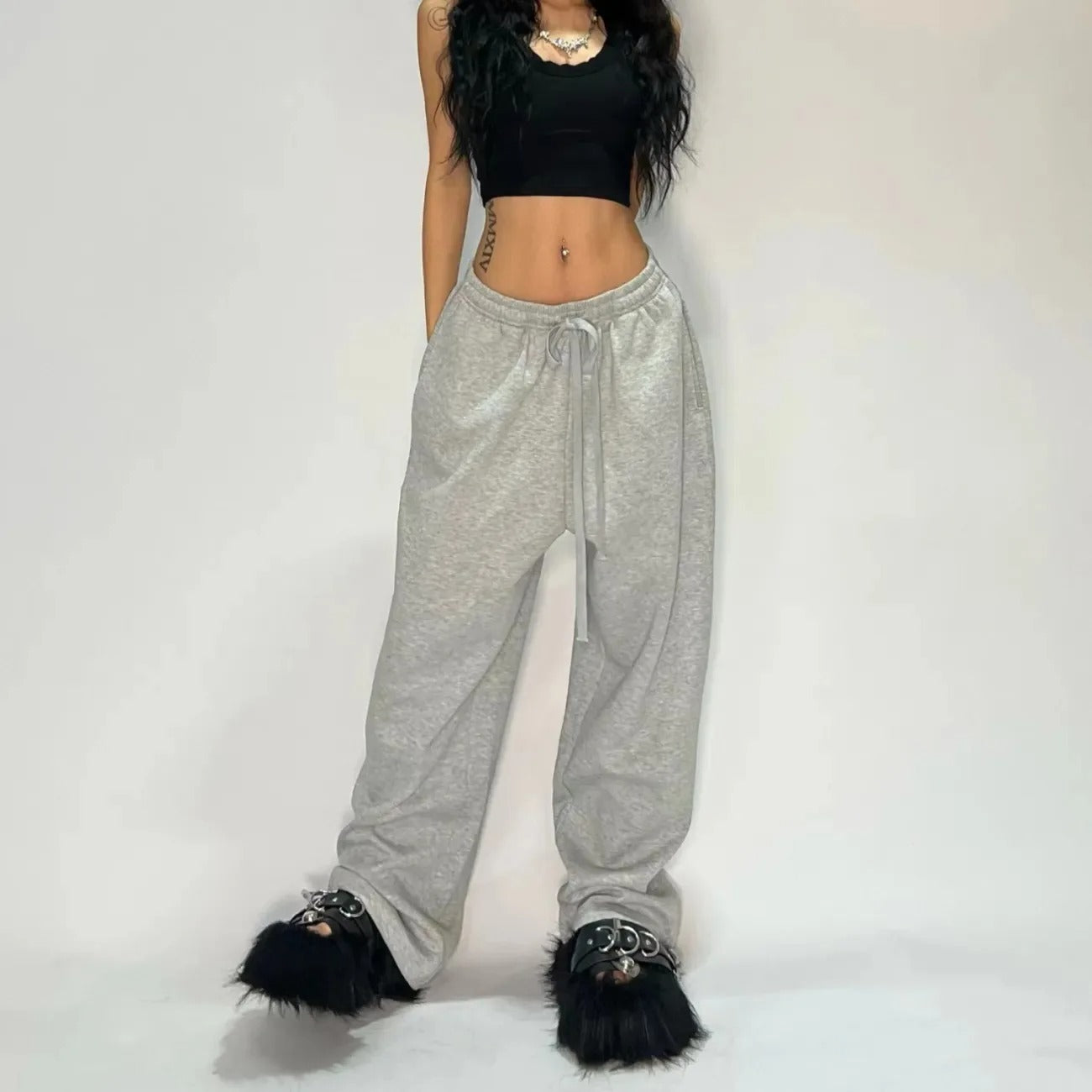 Aria Essential Wide-Leg Trousers