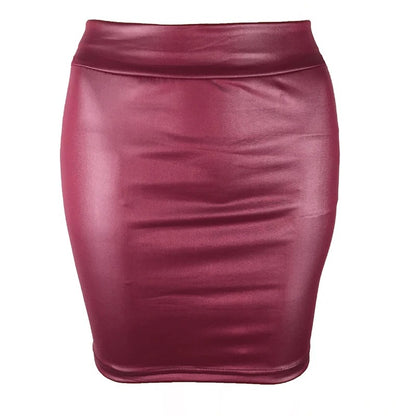 Noir Faux Leather Mini Skirt