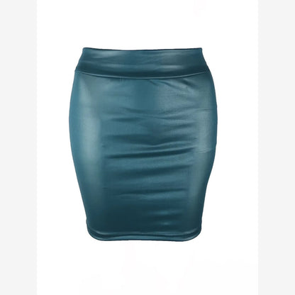 Noir Faux Leather Mini Skirt